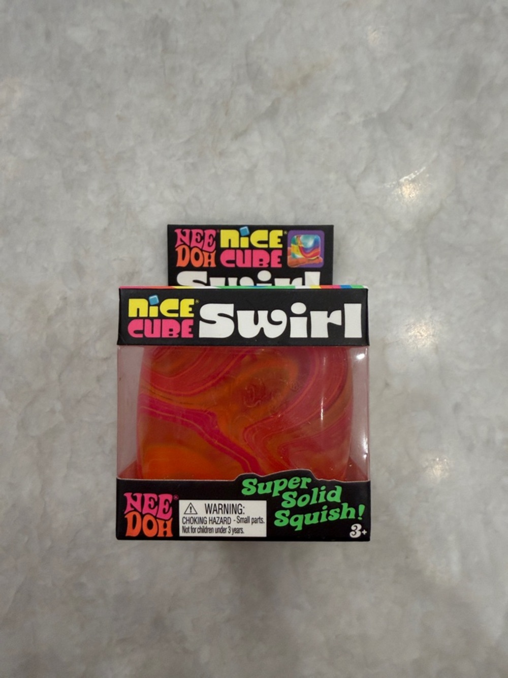 Nice Cube Swirl Kids Toy - Pink & Orange